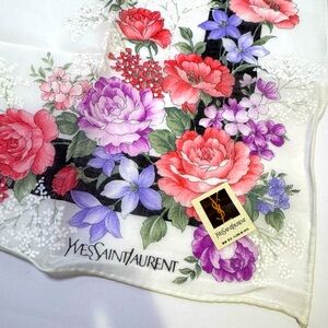 Yves Saint Laurent Floral Scarf